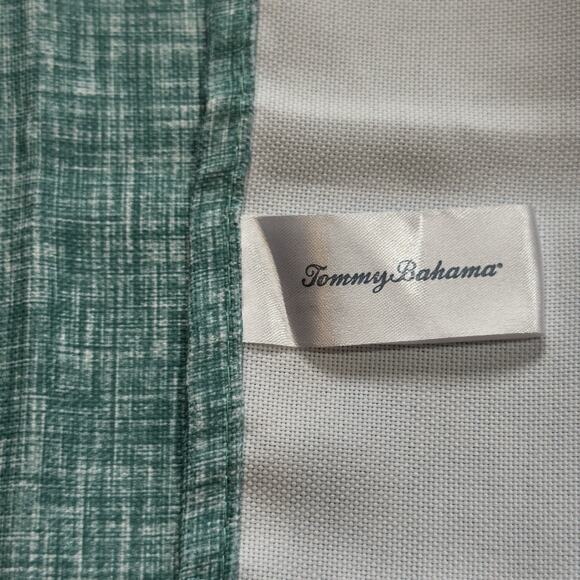 Tommy Bahama Napkin Set Of 6 Lagoon Green Cross Stitch Pattern EUC - Picture 3 of 3